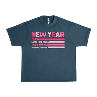 Midnight Navy 2024 new year Urban Heavy Tee - MaliasSmallBusiness