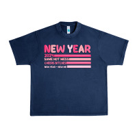 Navy 2024 new year Urban Heavy Tee - MaliasSmallBusiness