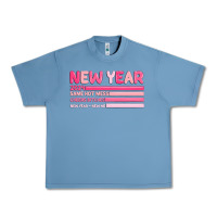 Pebble Blue 2024 new year Urban Heavy Tee - MaliasSmallBusiness
