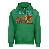 Emerald sunday is for football Urban Hoodie - NancyCooperArtShop