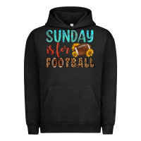 Pigment Black sunday is for football Urban Hoodie - NancyCooperArtShop