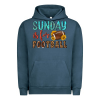 Pigment Midnight Navy sunday is for football Urban Hoodie - NancyCooperArtShop