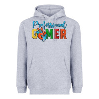 Heather Grey professional gamer Heavyweight Hoodie - JahusDesignShop