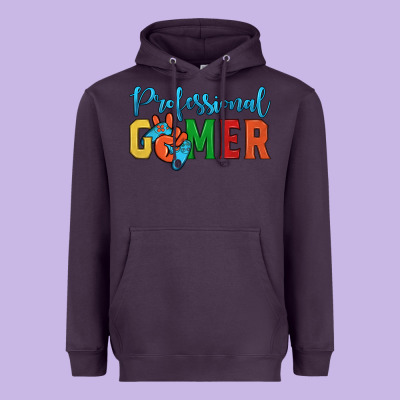 Professional Gamer Heavyweight Hoodie Designed By Jahusdesignshop