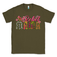 Army Green rebel mama Classic Tee - texasbilliewilder