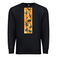 Black dinosaurs pen wrap Premium Sweatshirt - Artiststas