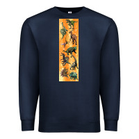 Navy dinosaurs pen wrap Premium Sweatshirt - Artiststas