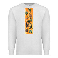 Oatmeal Heather dinosaurs pen wrap Premium Sweatshirt - Artiststas