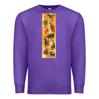 Purple dinosaurs pen wrap Premium Sweatshirt - Artiststas