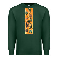 Sports Green dinosaurs pen wrap Premium Sweatshirt - Artiststas