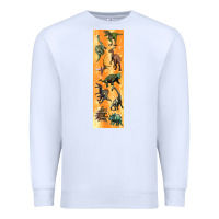 White dinosaurs pen wrap Premium Sweatshirt - Artiststas