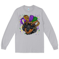 Moon Dust mardi gras hat dachshund puppy Long Sleeve Tee - RanaPortraitStore