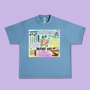 Artist Life Urban Heavy Tee Designed By Maliassmallbusiness