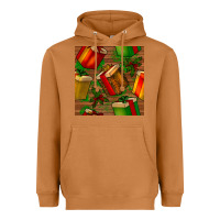 Meerkat christmas gift box seamless pattern Heavyweight Hoodie - BundleAndBundleShop