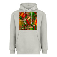 Moon Dust christmas gift box seamless pattern Heavyweight Hoodie - BundleAndBundleShop