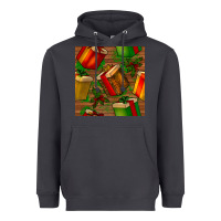 Smoke christmas gift box seamless pattern Heavyweight Hoodie - BundleAndBundleShop