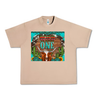 Burro wild one longhorn gemstones cactus and sunflowers Urban Heavy Tee - Artiststas