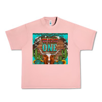 Salmon wild one longhorn gemstones cactus and sunflowers Urban Heavy Tee - Artiststas