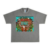 Tornado wild one longhorn gemstones cactus and sunflowers Urban Heavy Tee - Artiststas