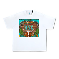 White wild one longhorn gemstones cactus and sunflowers Urban Heavy Tee - Artiststas