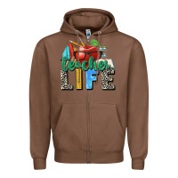 Chestnut teacher life Zipper Hoodie - Zillion Design Studio