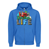 True Royal teacher life Zipper Hoodie - Zillion Design Studio