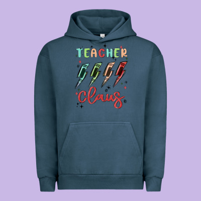 Teacher Claus Urban Hoodie Designed By Maliassmallbusiness