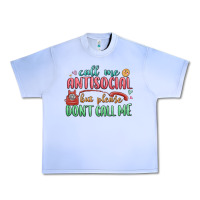 Grape Ice call me antisocial but please dont call me Urban Heavy Tee - MaliasSmallBusiness