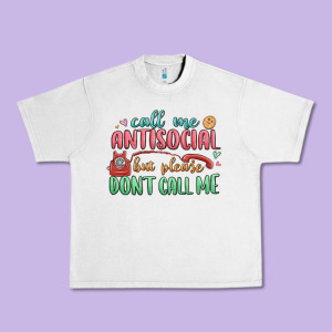 Call Me Antisocial But Please Dont Call Me Urban Heavy Tee Designed By Maliassmallbusiness
