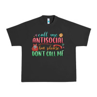 Pigment Black call me antisocial but please dont call me Urban Heavy Tee - MaliasSmallBusiness