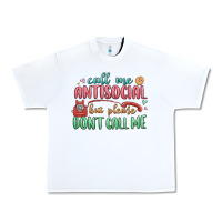 White call me antisocial but please dont call me Urban Heavy Tee - MaliasSmallBusiness