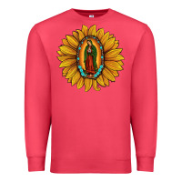 Cardinal our lady of guadalupe sunflower Premium Sweatshirt - JahusDesignShop