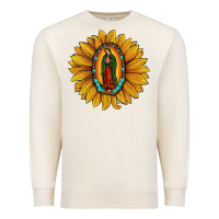Sandshell our lady of guadalupe sunflower Premium Sweatshirt - JahusDesignShop