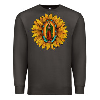 Smoke our lady of guadalupe sunflower Premium Sweatshirt - JahusDesignShop