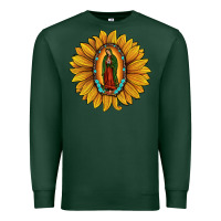Sports Green our lady of guadalupe sunflower Premium Sweatshirt - JahusDesignShop