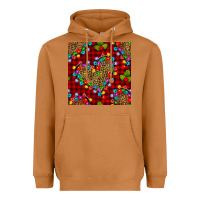 Meerkat christmas lights and leopard hearts seamless pattern Heavyweight Hoodie - BundleAndBundleShop