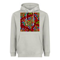 Moon Dust christmas lights and leopard hearts seamless pattern Heavyweight Hoodie - BundleAndBundleShop
