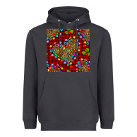 Smoke christmas lights and leopard hearts seamless pattern Heavyweight Hoodie - BundleAndBundleShop