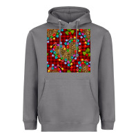 Storm christmas lights and leopard hearts seamless pattern Heavyweight Hoodie - BundleAndBundleShop