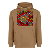 Toasted Coconut christmas lights and leopard hearts seamless pattern Heavyweight Hoodie - BundleAndBundleShop