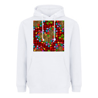White christmas lights and leopard hearts seamless pattern Heavyweight Hoodie - BundleAndBundleShop
