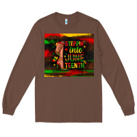 Chestnut steppin into juneteenth Long Sleeve Tee - Zillion Design Studio