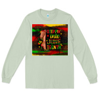 Matcha steppin into juneteenth Long Sleeve Tee - Zillion Design Studio