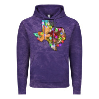 Cloud Purple christmas texas map Vintage Hoodie - AdoDesignShop