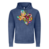 Vintage Denim christmas texas map Vintage Hoodie - AdoDesignShop