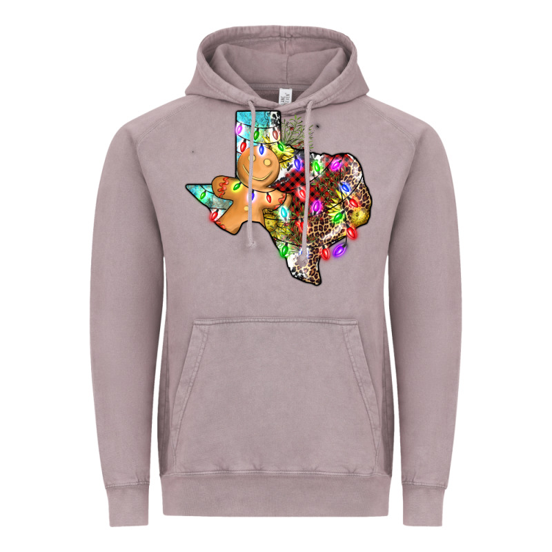 Christmas Texas Map Vintage Hoodie by AdoDesignShop | Teevron