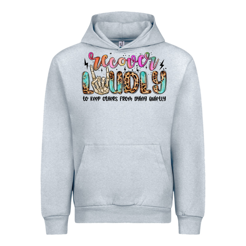 Recover Loudly To Keep Others From Dying Quietly M Urban Hoodie by MaliasSmallBusiness | Teevron
