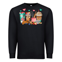 Black baking coffee cups Premium Sweatshirt - Jasminsmagicworld