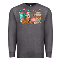 Charcoal Heather baking coffee cups Premium Sweatshirt - Jasminsmagicworld