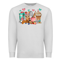 Dove Grey baking coffee cups Premium Sweatshirt - Jasminsmagicworld